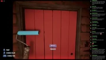 painting a door
