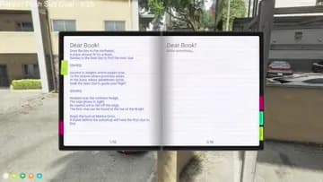 Book with clues