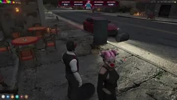 clowns punching chatty
