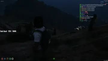 pov you go hiking wit your girl at night