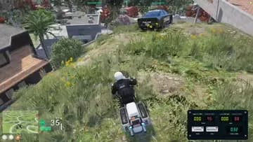 Motorcycle jump fail