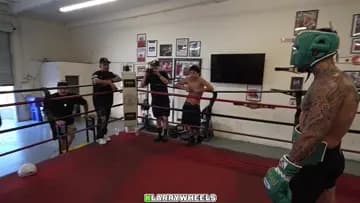 Addison Jr sparring New Assistant, 1st time