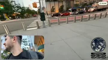 Gabe encarando tempestade em NY