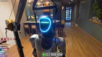 Robot tells a joke