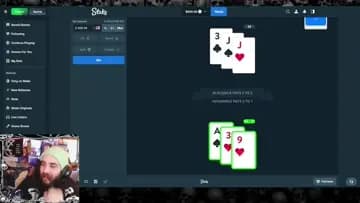$500 BLACKJACK HAND LOST 20 VS 21