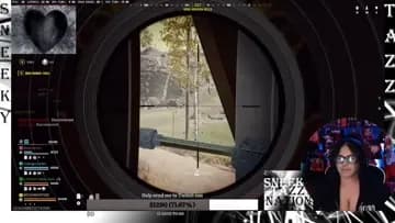 she sniped out of the heli!!
