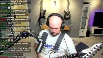pulled out guitar on stream
