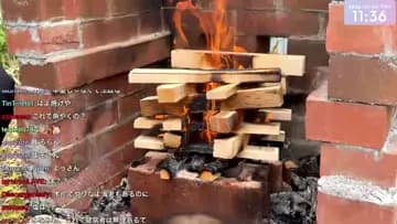 魚を焼きます