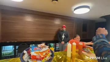 wolf wins a free water on the first try