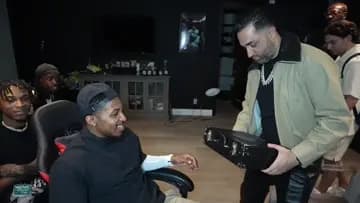 DDG received his custom iced out Key to the City