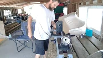 The_Zio still outside with- wood hard at work. OMG