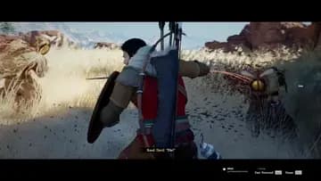 In this case he goes down.