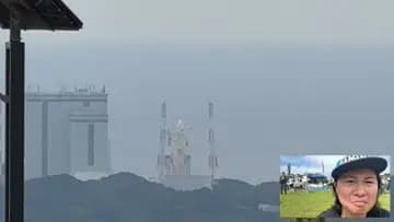 種子島ロケット発射10秒前