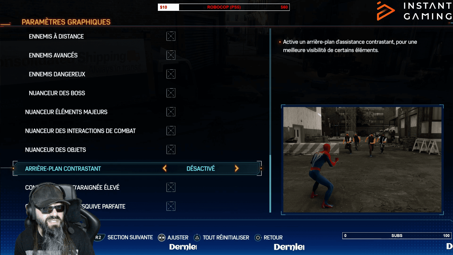 comment mettre le jeu en noir et blanc