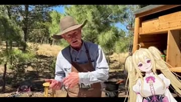 Cowboy hugs Lynx