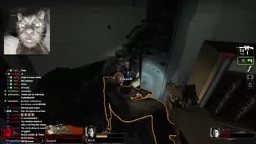 momento de terror en el pasillo