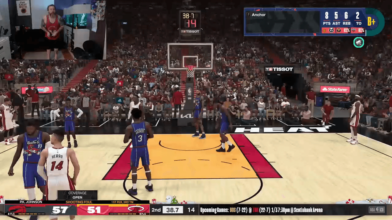 overturned foul to a block