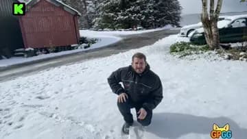 Snow angels in May