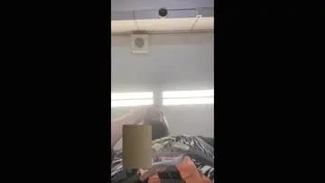 David pulling his pants down