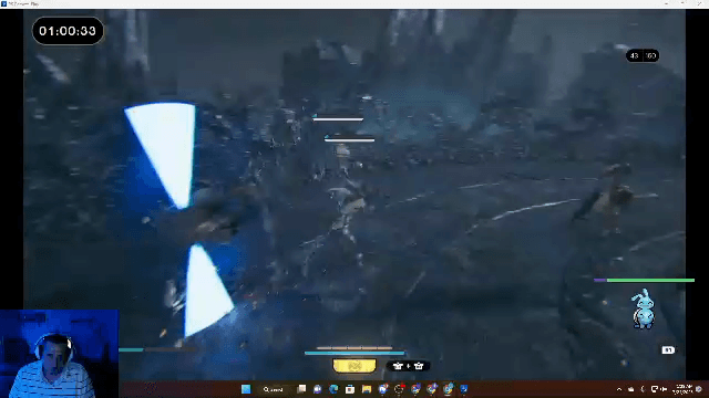 saber staff vs battle droids